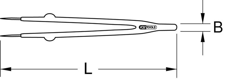 Image du produit KS Tools Pincette isolée, pointue, 11mm
