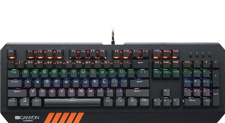 Actual product image Canyon Mechanical keyboard for games Hazard GK-6, Blue Switch, LED, US layout (Eng. Int., Cable)