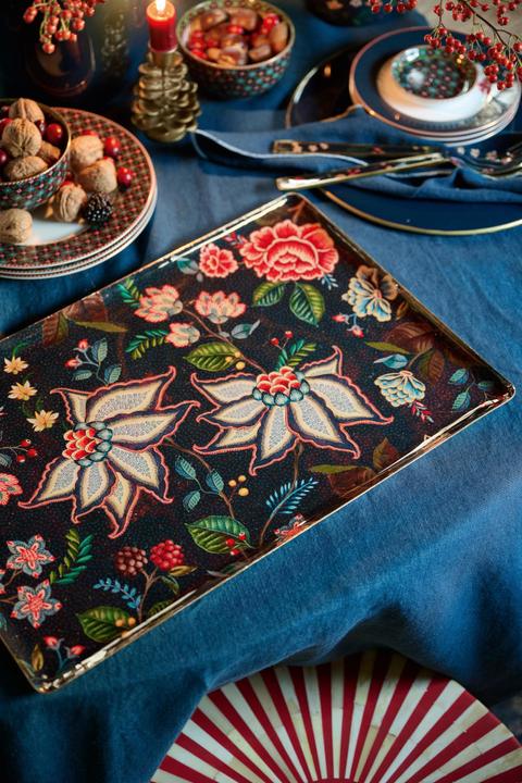 Produktbild PIP Studio Berry Blues Metalltablett blau 48x32cm