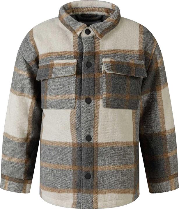 Actual product image Minoti Boys Plaid Wool Blend Padded Jacket (128)