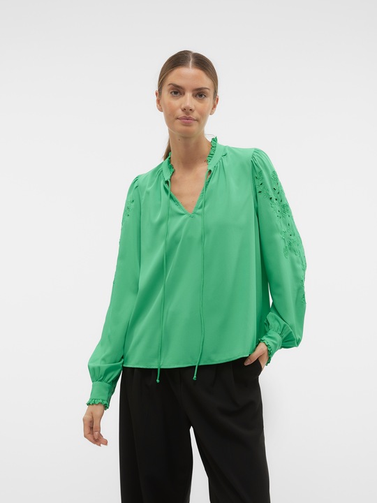 Immagine prodotto Vero Moda Camicetta regular fit con scollo a V e polsini con bottone (S)