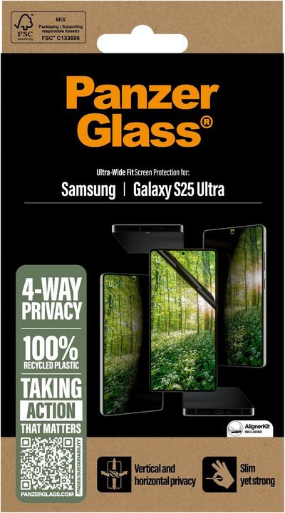 Produktbild PanzerGlass Eco Matrix 4-way Ultra-wide Fit (1 Stück, Samsung Galaxy S25 Ultra)