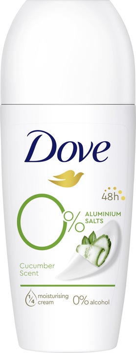 Dove Deo Roll-on 0% Zink Gurkenduft 50 ml (Roll-on, 50 ml)