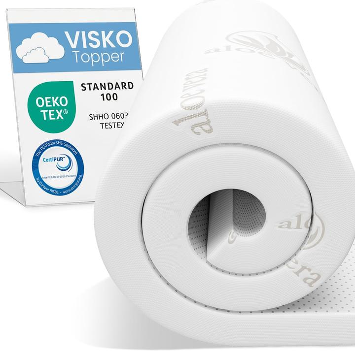Actual product image Bestschlaf Visko-Mineralschaum Matratzenauflage, 4 cm dick, 90x190 cm (90 x 190 cm)
