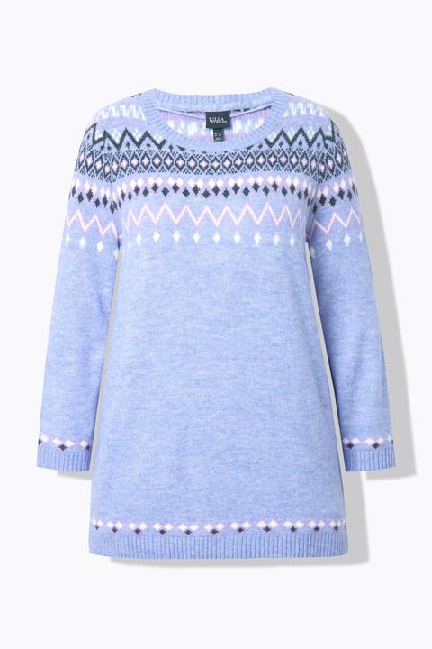 Produktbild Ulla Popken Norweger-Pullover, Rundhals, Langarm, weicher Strick (46, 48)
