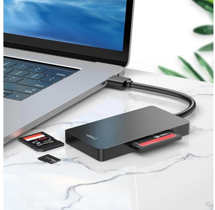 Produktbild Onit Card Reader Extern USB-A 3-in-1 (USB 3.2)