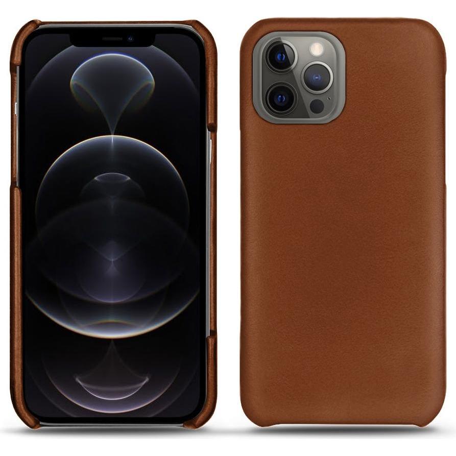 Noreve Lederschutzhülle (Apple iPhone 12 Pro Max), Smartphone Hülle, Braun