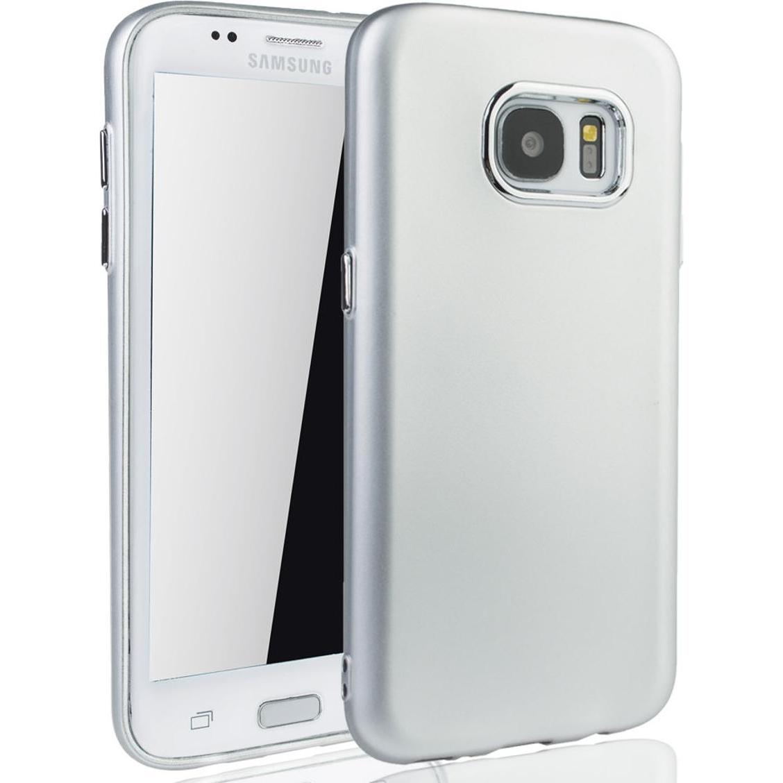 Thumbnail - König Design Handyhülle für Samsung Galaxy S7 Edge Schutzcase Backcover Bumper Etuis Silber (Samsung Galaxy S7 Edge), Sm...