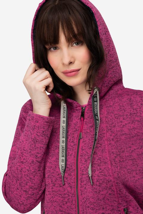 Actual product image Laurasøn Melange Knit Fleece-Lined Zip Up Jacket (S)