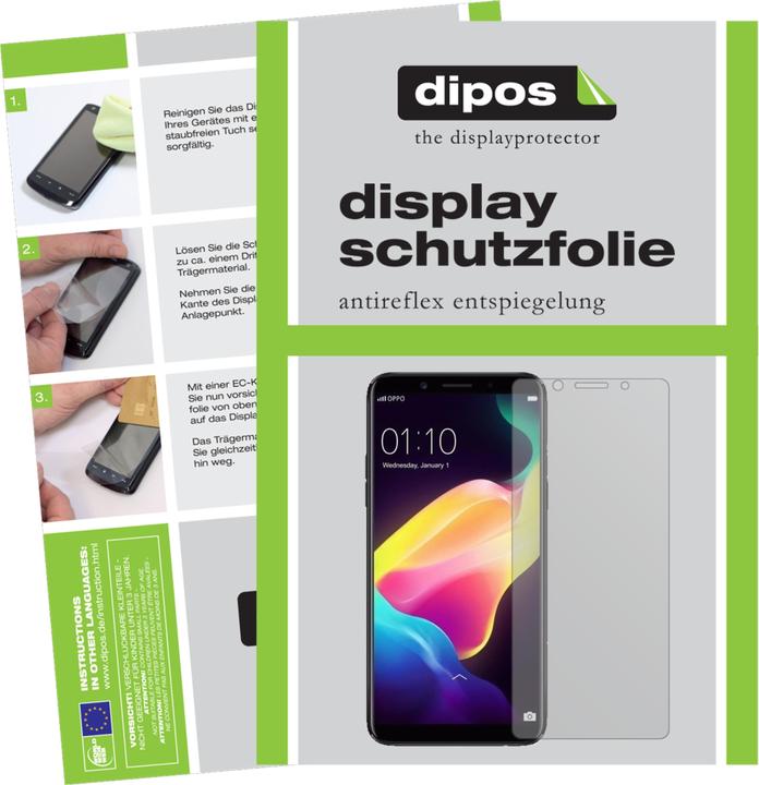 Dipos 6X Pellicola Protettiva Antiriflesso Per Oppo F7 - Opaca, Anti-impronta, Made In Germany