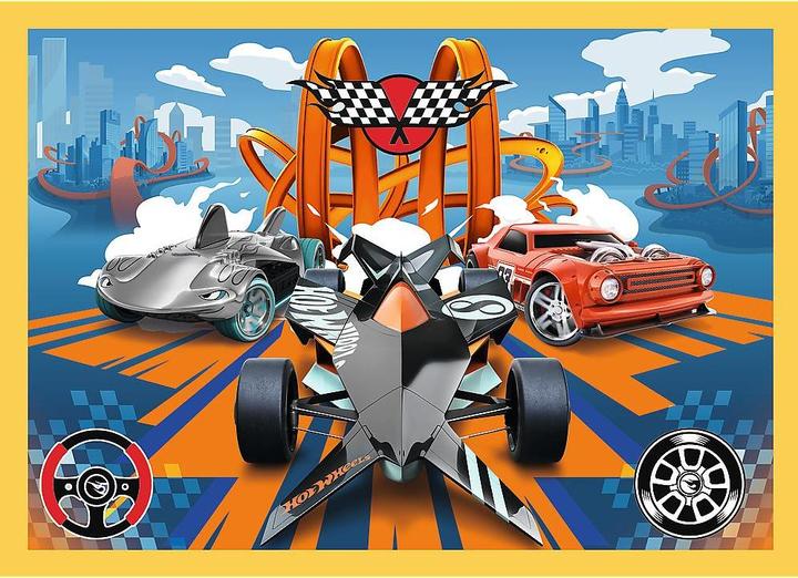 Actual product image Trefl 4 in 1 Puzzle - Hot Wheel (70 pieces)