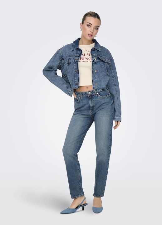 Immagine prodotto Only ONLEMILY Jeans a vita alta e taglio dritto Jeans dalla vestibilità dritta (W30/L30)