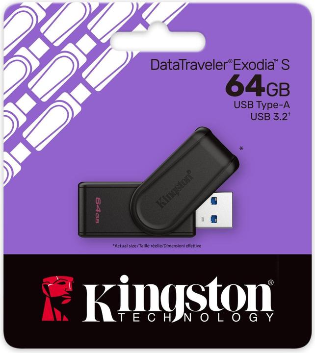 Image du produit Kingston DataTraveler Exodia S (64 Go, USB-A)