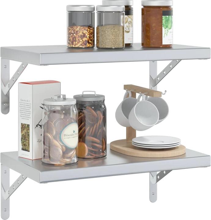 Image du produit vidaXL Étagères murales 2 pcs. Noble (50 x 30 x 3 cm)