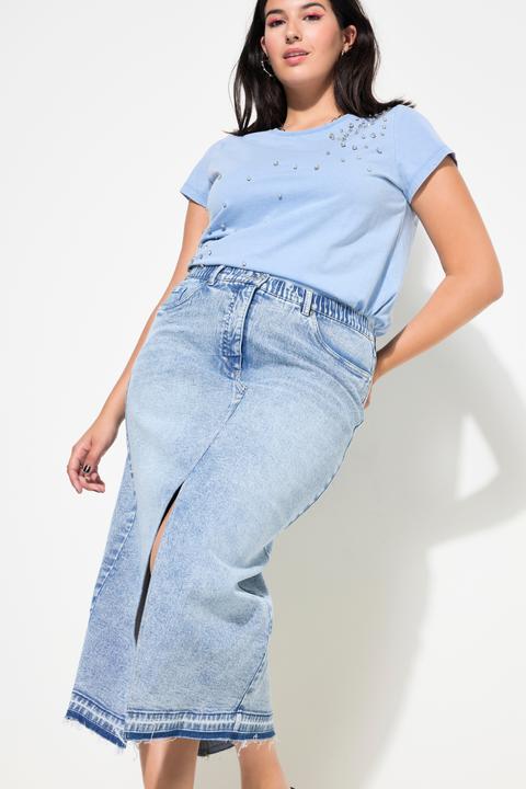 Produktbild Studio Untold Jeansrock, A-Line, 5-Pocket, Schlitz vorne (46)