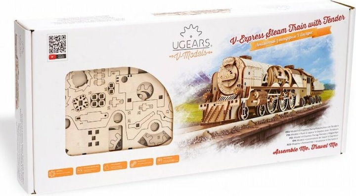 Image du produit Ugears Locomotive V-Express avec wagon