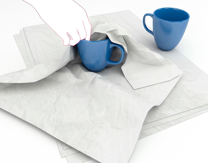 Actual product image Neutral Tissue paper (250 Piece)