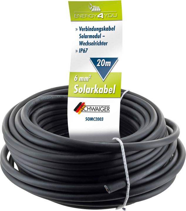 Produktbild Schwaiger Solarkabel unkonfetkioniert (Solarstecker)