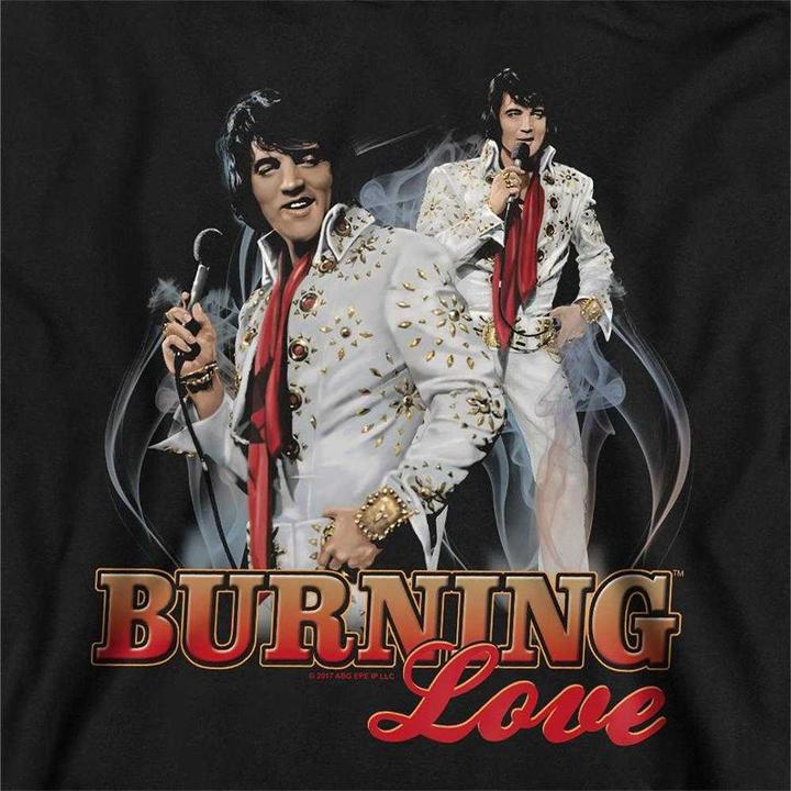 Produktbild Elvis Burning Love Kapuzenpullover Zum Überziehen (128)