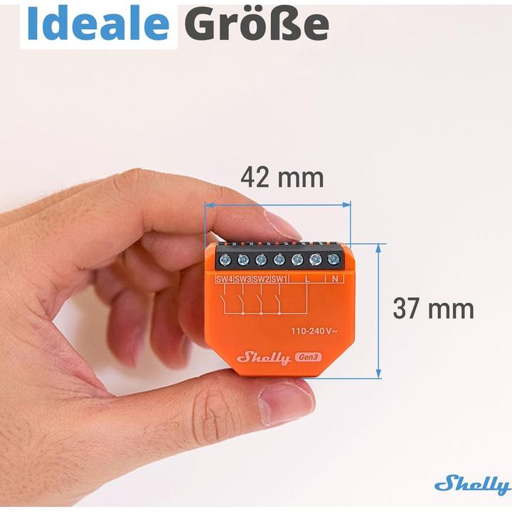 Actual product image Shelly i4 Gen3 (Switch actuator)