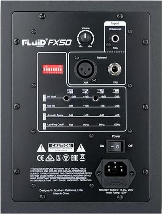 Immagine prodotto Fluid Audio FX50 V2 - Studio del monitor di Aktywny (Attivo, 1 pz., 1x 90 W)