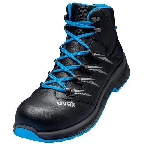 Uvex Safety, Sicherheitsschuhe, 2 trend Stiefel S2 69357 blau, schwarz Weite 10 GrÃ¶ÃŸe 43 (S2, 43)