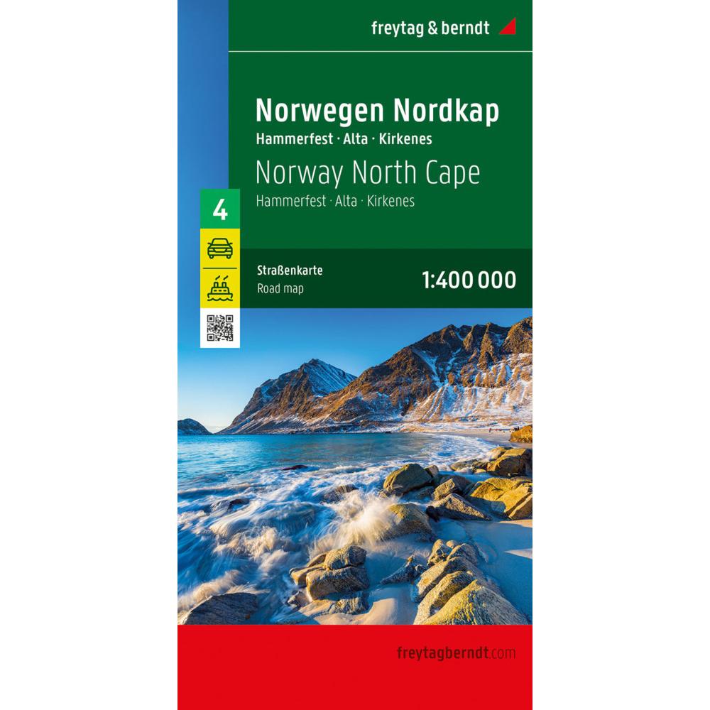 Norwegen Nordkap, Strassenkarte 1:400.000, freytag & berndt, Landkarte