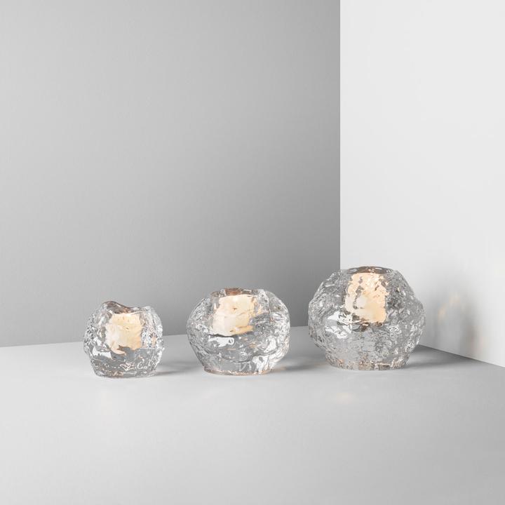 Produktbild Kosta Boda Snowball Teelichthalter (3 x)
