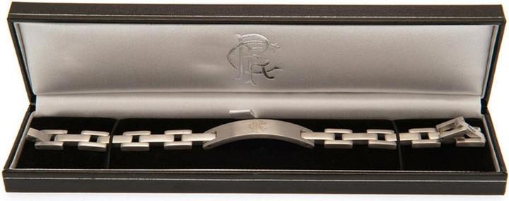 Immagine prodotto Rangers FC Bracciale Crest in acciaio inossidabile spazzolato (22 cm, 100% materiale sintetico)