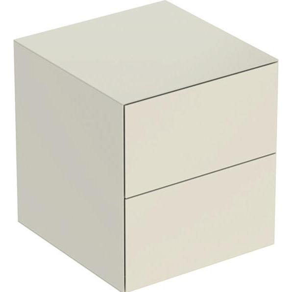 Geberit, Badezimmerschrank, ONE Seitenschrank mit zwei Schubladen, 45x49,2x47cm, 505.077.00
