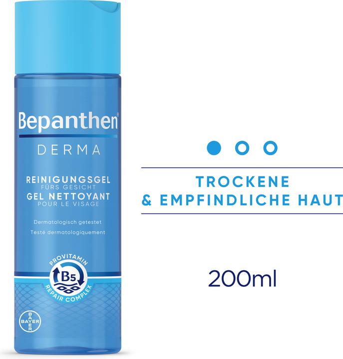 Image du produit Bepanthen Derma Gel nettoyant pour le visage (Gel nettoyant, 200 ml)