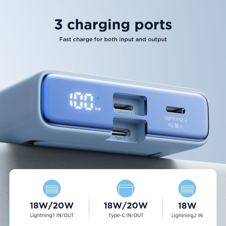 Actual product image Joyroom Magnetic Wireless Powerbank 10000mAh (10000 mAh, 20 W, 38.50 Wh)