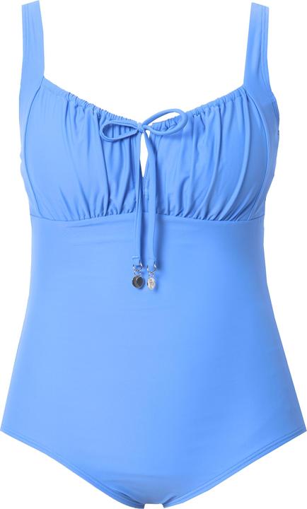 Actual product image Ulla Popken Gathered Bust Cupless Swimsuit (56)