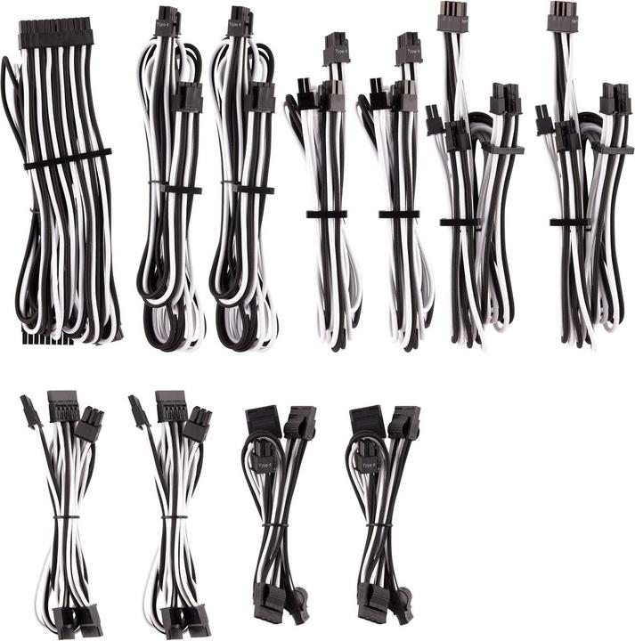 Corsair Premium PSU Cables Pro-Kit Typ 4 (61 cm, 24 pin ATX, 8 pin EPS, SATA)