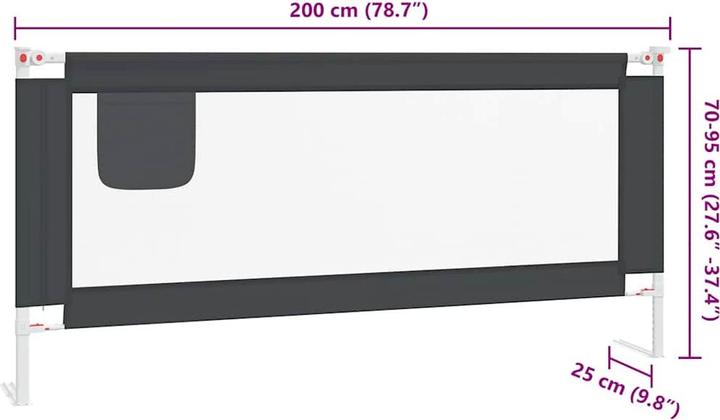 Produktbild vidaXL Bettgitter (200 cm)