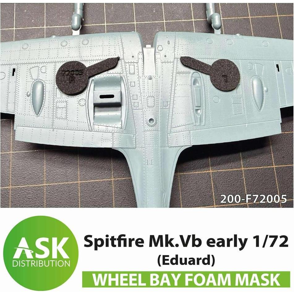 Art Scale Kit Spitfire Mk.Vb wheel bay FOAM flexibel mask for Eduard