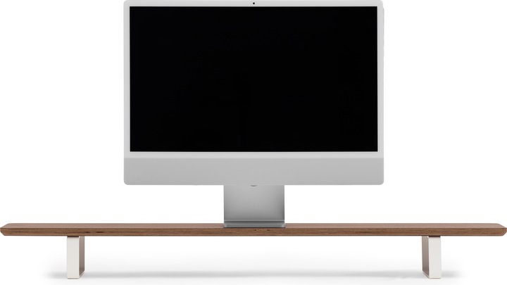 Actual product image Oakywood Desk Shelf - wooden desk top - veneer - walnut veneer / white -
