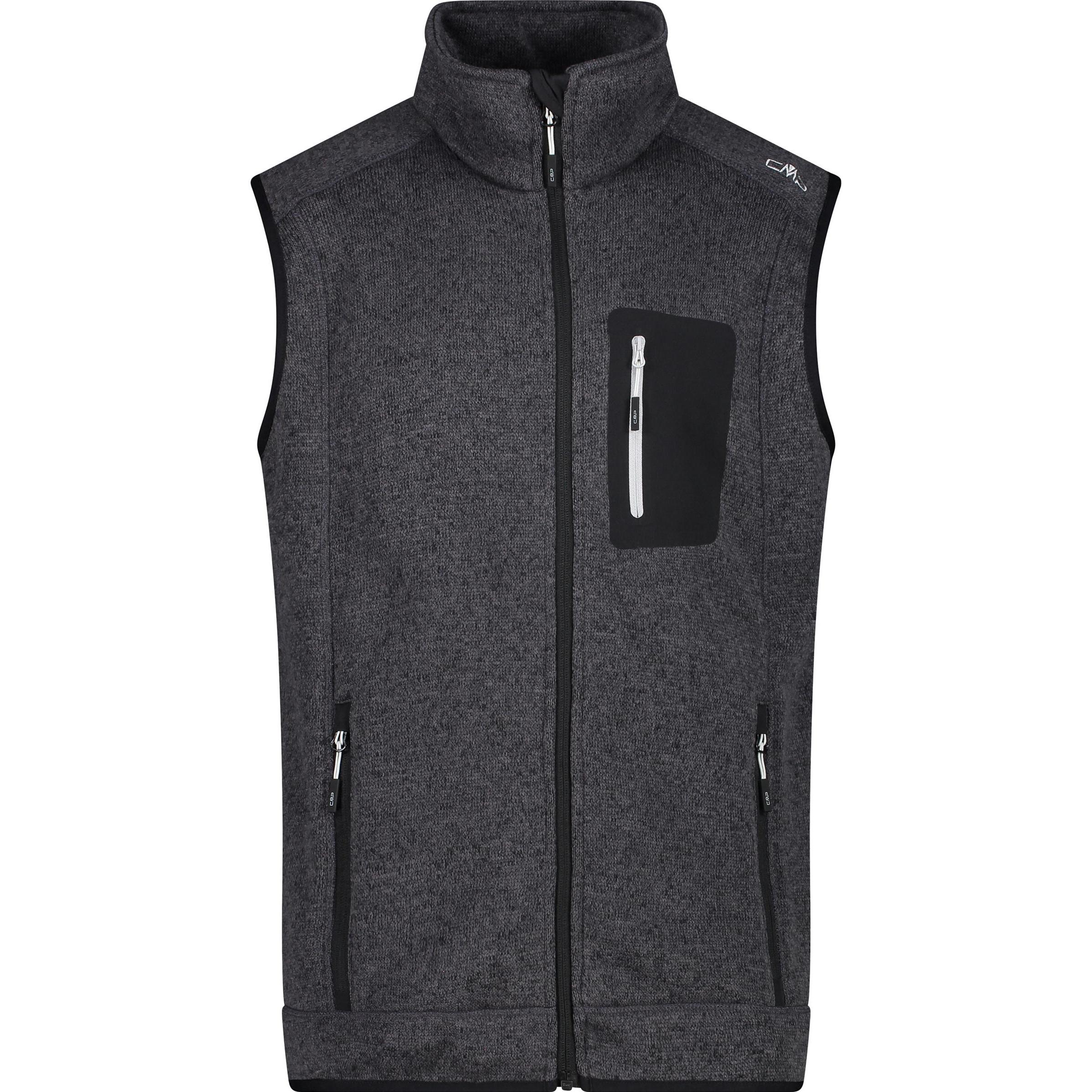 CMP Campagnolo, Herren, Jacke, Fleece (56), Schwarz, 56