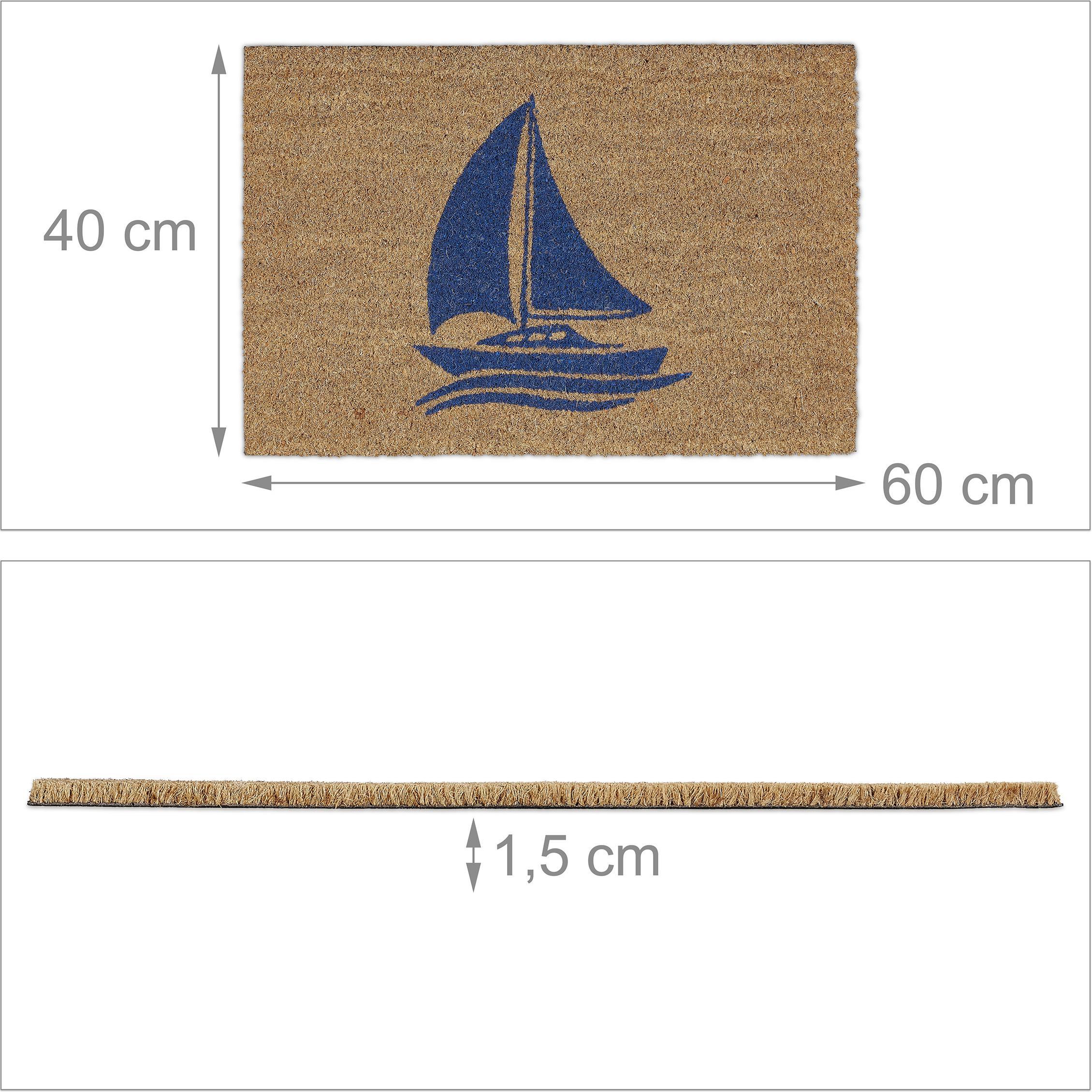 Thumbnail - Relaxdays, Fussmatte, Fussmatte (60 x 40 x 1.5 cm)