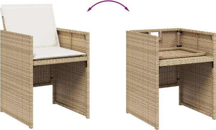 Produktbild vidaXL Garten Essgruppe (165 x 106 x 73 cm)