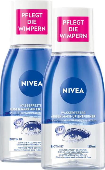 NIVEA Wasserfester Augen Make-Up Entferner DUO (Struccante)