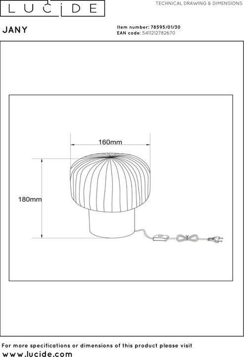 Image du produit Lucide Jany (E14)