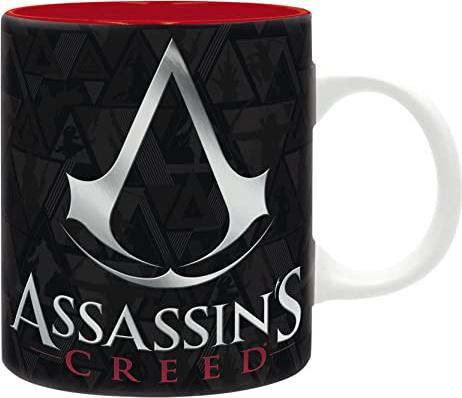 Actual product image ABYstyle Assassin's Creed Tazza 320ml Subli : Crest Black & Red (320 ml, 2 x)