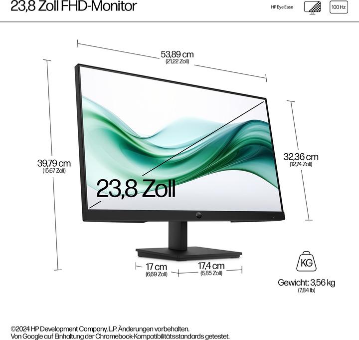 Image du produit HP SERIES 3 PRO 324PV 23.8P FHD VA 100HZ 16:9 HDMI VGA 5MS (UE) (1920 x 1080 pixels, 23.80")