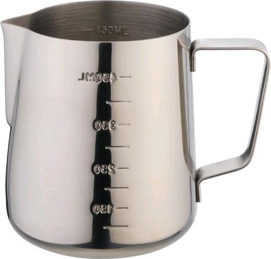 Actual product image Eva- Kochen und Haushalt Eva milk jug stainless steel 18 10 with scale 480 ml (0.48 l)