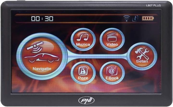 Actual product image PNI GPS navigation system L807 PLUS 7-inch screen, 800 MHz, 256 MB DDR, 8 GB internal memory (7")