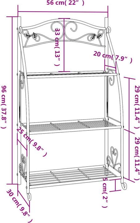Produktbild vidaXL Blumenregal