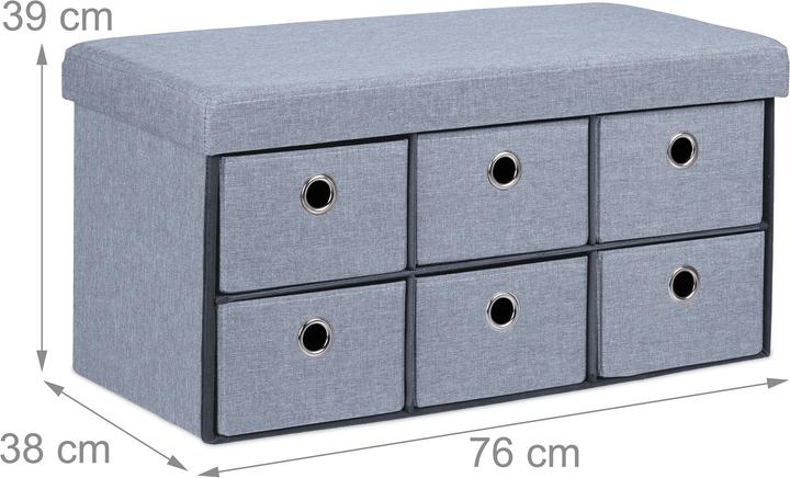 Immagine prodotto Relaxdays Panca contenitore (76 cm)