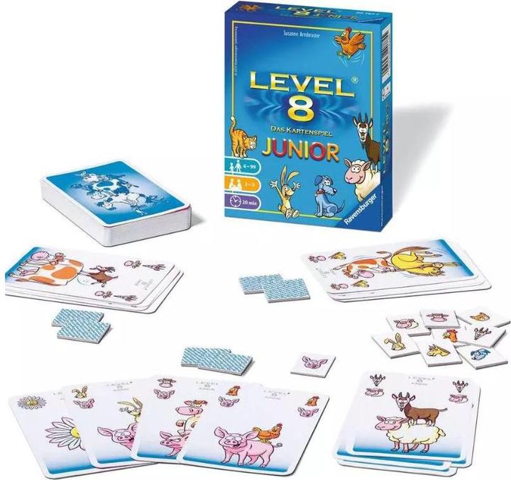 Produktbild Ravensburger RAV20785 - Level 8 Junior, Kartenspiel, 2-5 Spieler, ab 6 Jahren (DE-Ausgabe) (Deutsch)