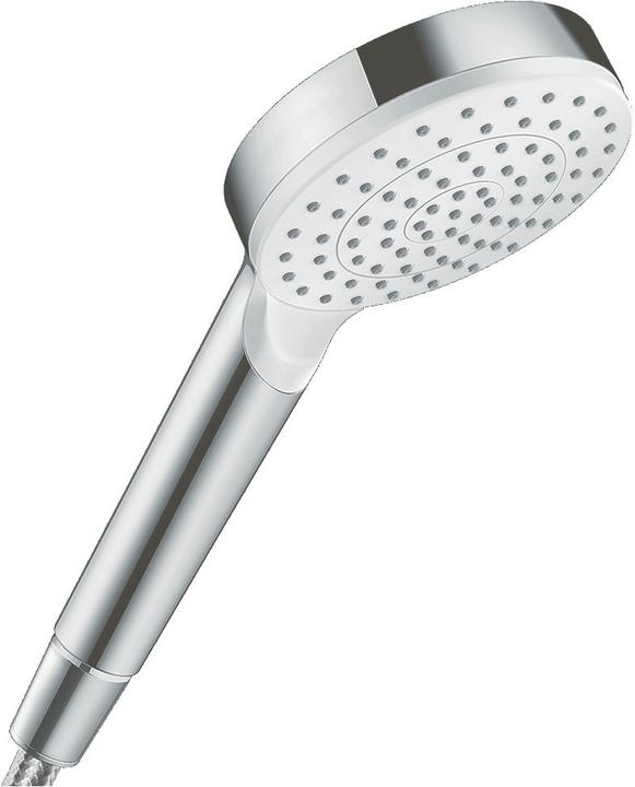 Actual product image hansgrohe HG Handbrause CROMETTA 1jet DN 15 EcoSm Version 9 l/min weiss/chrom (1 Beam type, 9 l/min)